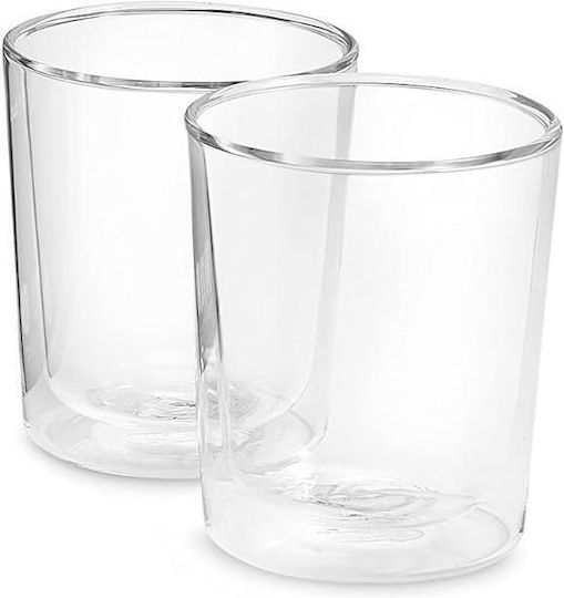 De'Longhi Latte Σετ Ποτήρια Νερού / Καφέ / Freddo Γυάλινα 400ml 2τμχ
