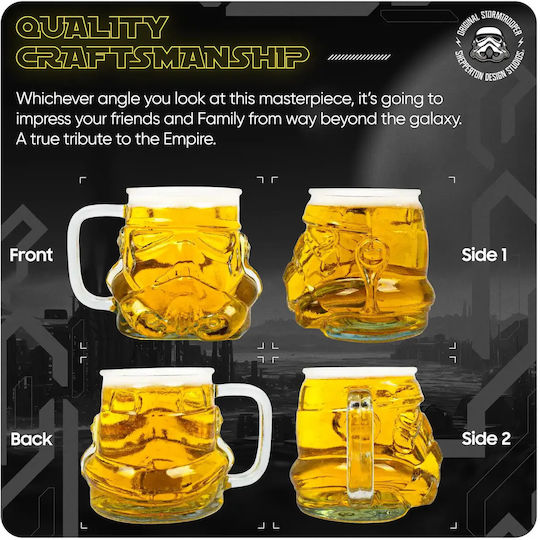Thumbs Up Stormtrooper Ποτήρι Μπύρας από Γυαλί 500ml
