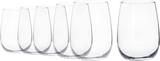 Borgonovo Set Gläser Wasser aus Glas 6Stück Borgonovo Set Gläser Wasser aus Glas 6Stück