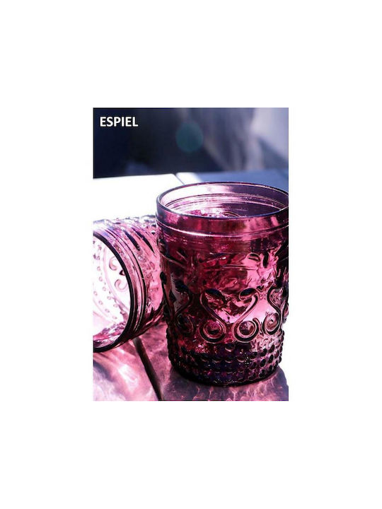 Espiel Oxford Комплект Чаши за Вода в Розов Цвят 6бр