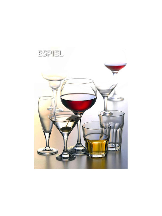 Espiel Casablanca Set Gläser Wasser / Whiskey / Kaffee/Freddo aus Glas 140ml 12Stück