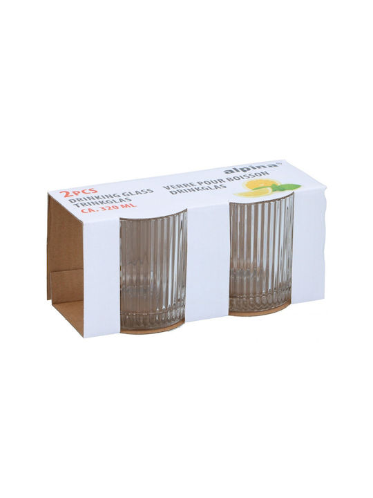Ποτήρι Νερού Γυάλινο S/2 320ml/8,4x9cm