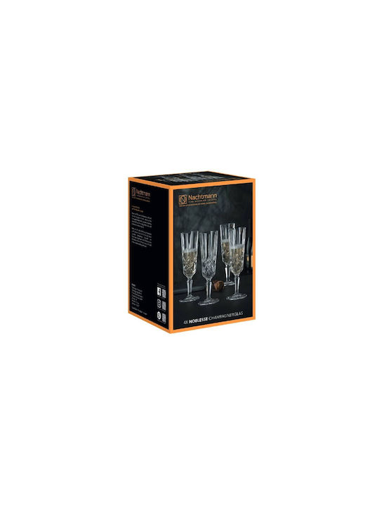 Nachtmann Set Gläser Champagner aus Kristall Mit Stiel 155ml 4Stück