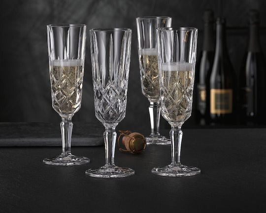 Nachtmann Set of Glasses Champagne made of Crystal Stemmed 155ml 4pcs