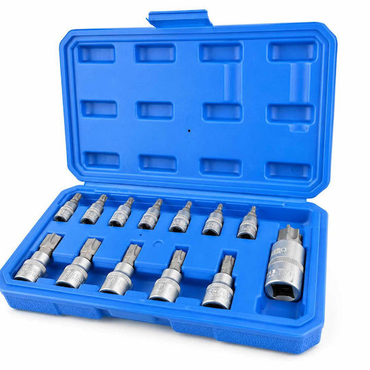 Σετ Καρυδάκια Μύτες Torx 5 Πλευρών Ts8-ts60 12 Τμχ Gebo Tools