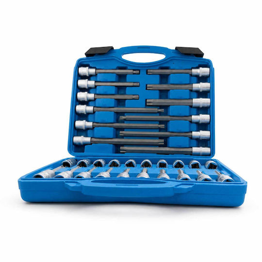 Σετ Καρυδάκια Μακριές Μύτες Torx 1/2" 32 Τμχ Gebo Tools