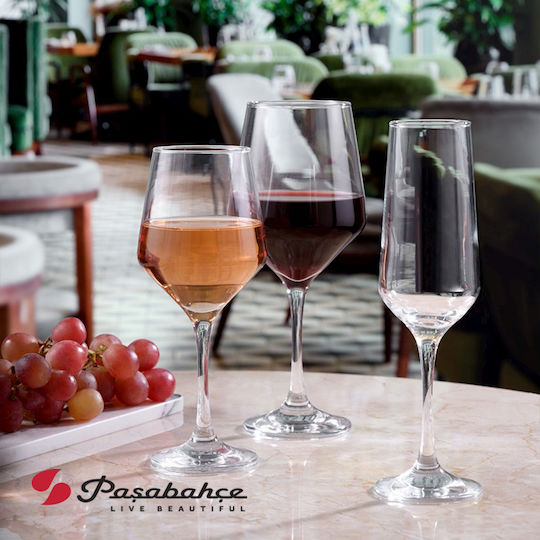 Pasabahce Set of Glasses for White Wine made of Glass 490ml 3pcs