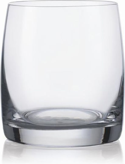 Crystal Bohemia Set of Glasses Water made of Crystal in Blue Color 380ml 6pcs