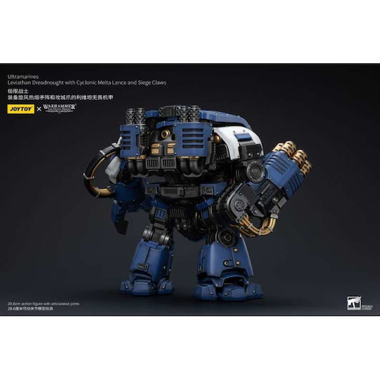 Warhammer Horus Heresy Φιγούρα Δράσης Αναλογία 1/18 Ultramarines Leviathan Dreadnought Cyclonic Melta Lance Siege Claws Μεγέθους 29cm
