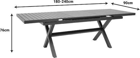Set de masă pentru exterior Dagyn 7 buc Pakketo