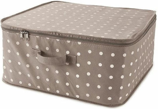 Compactor Stoff-Kleideraufbewahrung-Box für Decke/Bettdecke in Braune Farbe 46x46x20,5cm