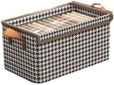 Stoff Aufbewahrungshülle für Kleidung in Braun Farbe 50x32cm 1Stück