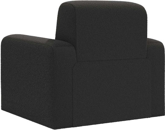 Polstersessel Schwarz Bouclé 88x90x77cm