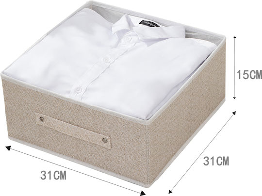 Tpster Drawer Organizer in Beige Color 31x31x15cm Tpster Drawer Organizer in Beige Color 31x31x15cm