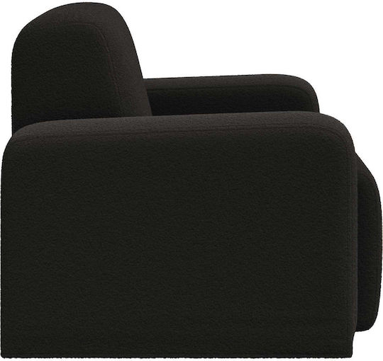 Polstersessel Schwarz Bouclé 88x90x77cm