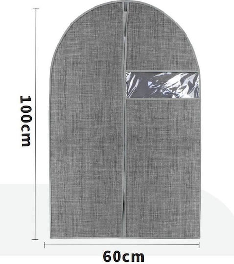 Tpster Stoff Aufbewahrungshülle für Kleidung in Gray Farbe 60x100cm 1Stück