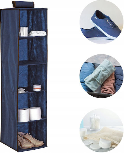 Organizer 5 Shelves 30x30x120cm Blue