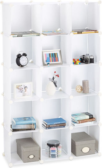 Relaxdays Plastic Husă pentru Haine / Pantofi în Culoare Alb 156x96x32cm 1buc