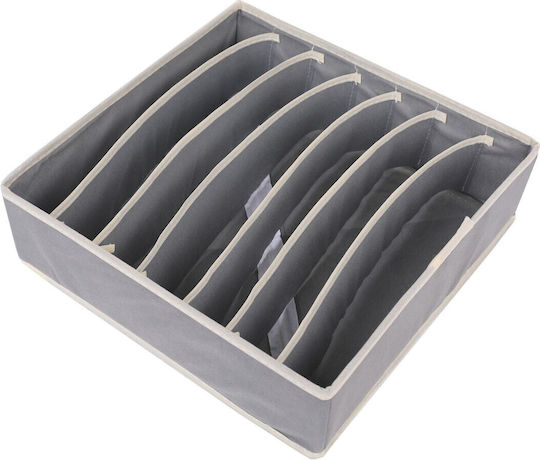 Alista Home Husă Textilă de Depozitare pentru Șosete / Cravate în Culoare Gri 32x32x10cm Alista Home Husă Textilă de Depozitare pentru Șosete / Cravate în Culoare Gri 32x32x10cm