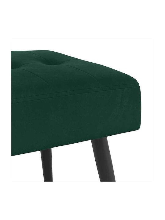 Bancă De Bucătărie Catifelată Verde Închis 110x40x46cm