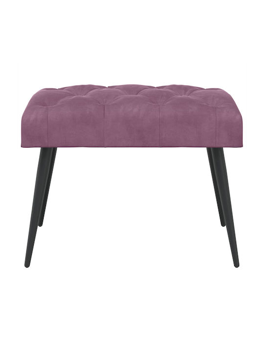 Velvet Purple Dining Bench 60x40x45cm