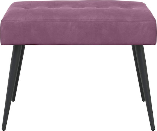 Velvet Purple Dining Bench 60x40x45cm