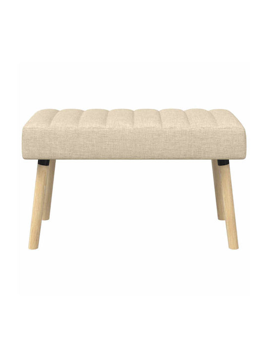 Ess- und Küchenstühle mit Stoffbezug Beige 80x40x46cm