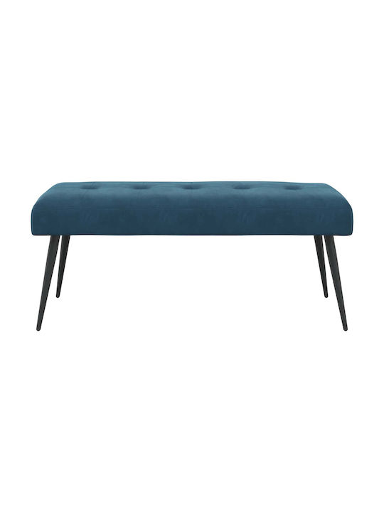 Velvet Blue Dining Bench 110x40x46cm