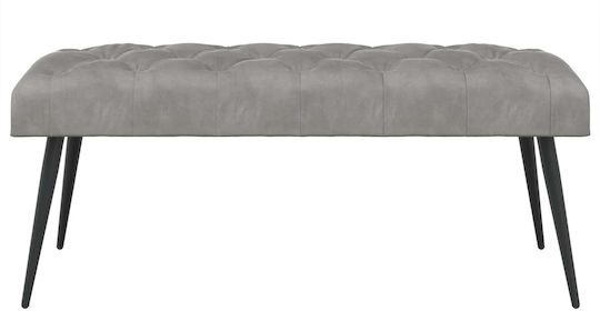 Ess- und Küchenstühle Samt Offenes Grau 110x40x46cm