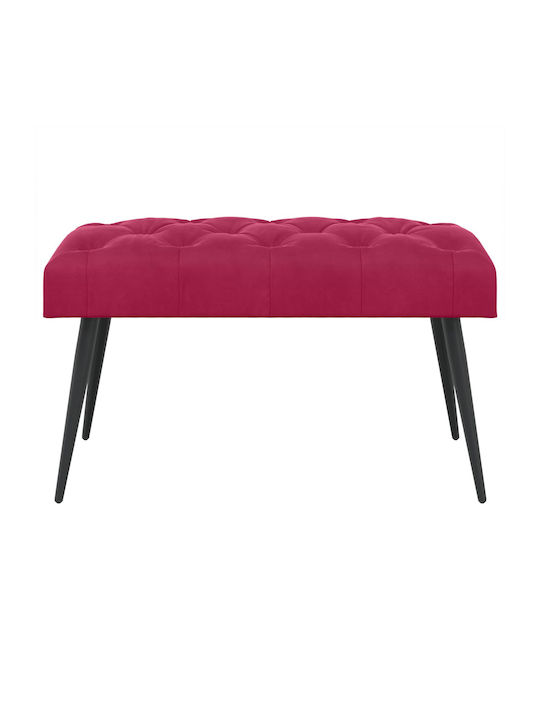 Velvet Red Dining Bench 80x40x46 cm