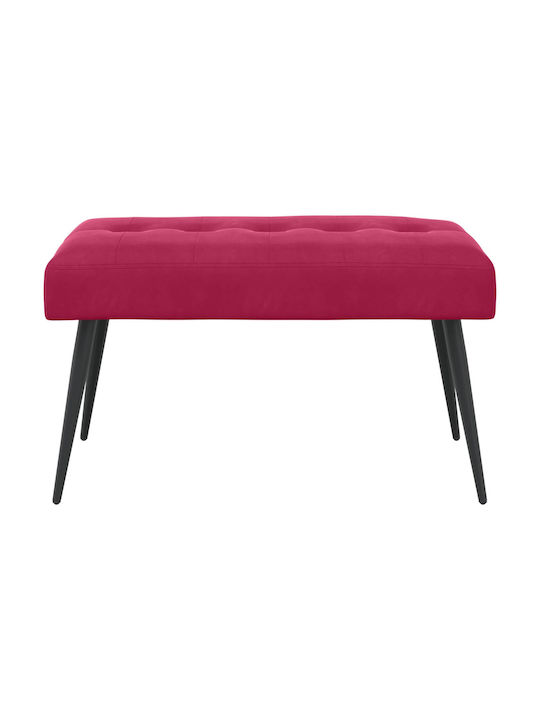 Velvet Red Dining Bench 80x40x46cm