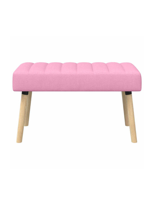 Bancă De Bucătărie Cu Material Textil Roz 80x40x46cm
