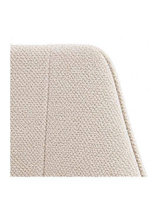 Sova Scaun Sala De Mese Cu Material Textil Căprui 57x55x85cm