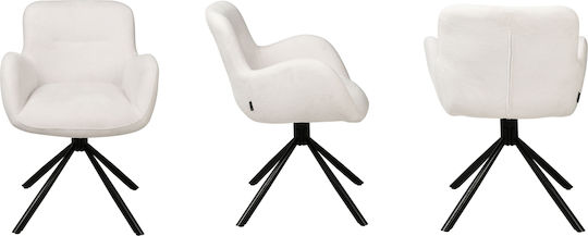 Marko Dining Room Fabric Chair Ecru