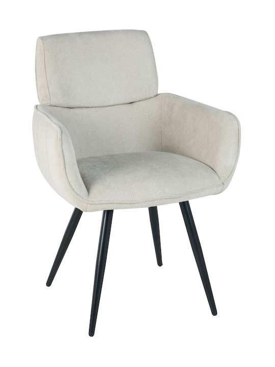 Verba Dining Room Fabric Chair Ecru
