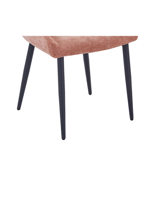 Larissia Dining Chair with Fabric Upholstery Dusty Pink 53x59x89cm