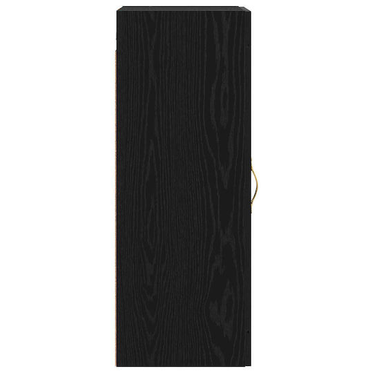 vidaXL Πάγκος χωρίς Νιπτήρα Μ34.5xΒ34xΥ90cm Μαύρη Δρυς