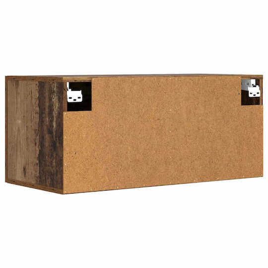 vidaXL Πάγκος χωρίς Νιπτήρα Μ80xΒ36.5xΥ35cm Παλαιωμένο Ξύλο