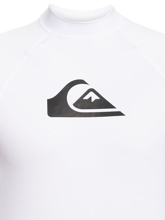 Quiksilver All Time UPF 50 Men Long Sleeve Sun Protection Shirt White