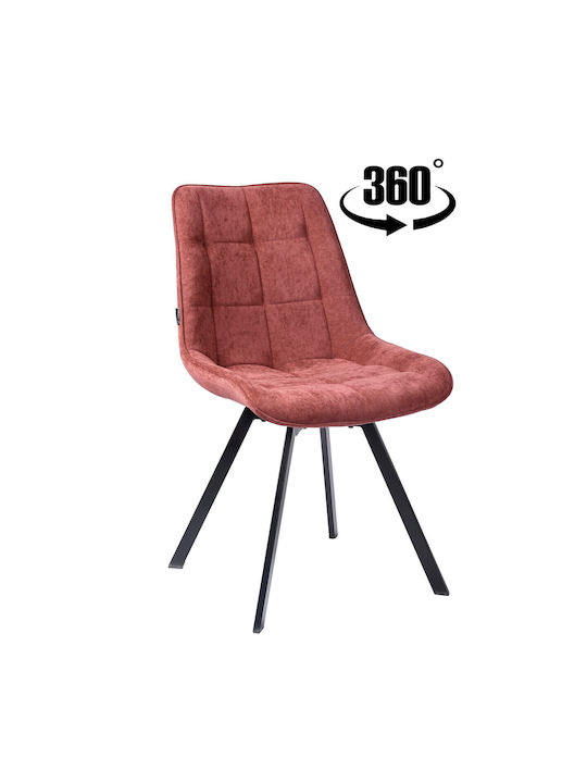 Lapo Scaun Sala De Mese Cu Material Textil Bordo