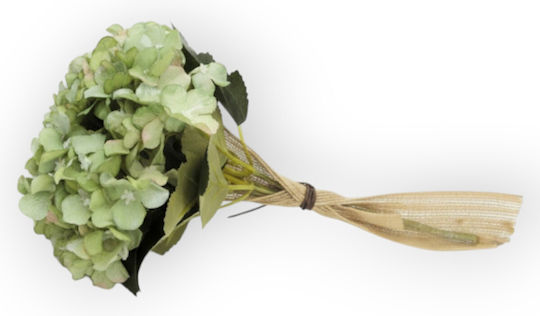Bouquet Green Hydrangeas Burlap 30x15cm Bouquet Green Hydrangeas Burlap 30x15cm