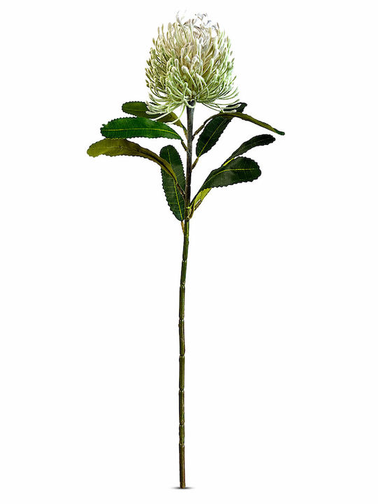 Koart Dianthus Λευκό Τεχνητό Λουλούδι 62 Cm