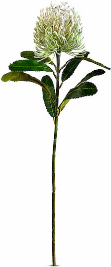 Koart Dianthus White Artificial Flower 62 Cm