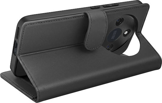 Mayaxess 2 In 1 Wallet Case Honor Magic 8 Lite Detachable Cover Black