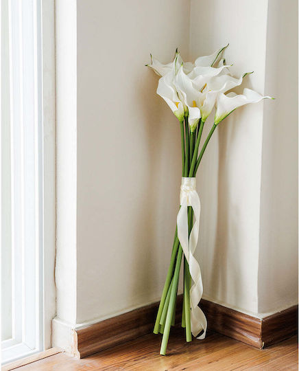 Koart Krinos Бяло Изкуствено Цвете Real Touch 64.5 См 1 Брой