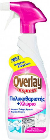 Overlay Express Πολυκαθαριστής Χλώριο Καθαριστικό Spray Γενικής Χρήσης 650ml