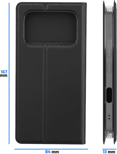Dux Ducis Handyhülle Ehre 600 Pro Skin Pro Serie Kartenhalter Stand Schwarz