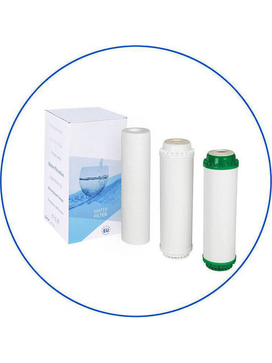 Aqua Filter Under Sink Water Filter Replacement made of Activated Carbon 10" FP3-K1-CRT 3pcs