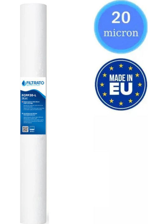 Filtrato Under Sink Water Filter Replacement made of Polypropylene 20" FCPP20-L 20 μm