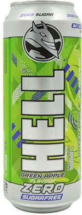 Hell Енергийна Напитка с Газировка Без Захар 500ml